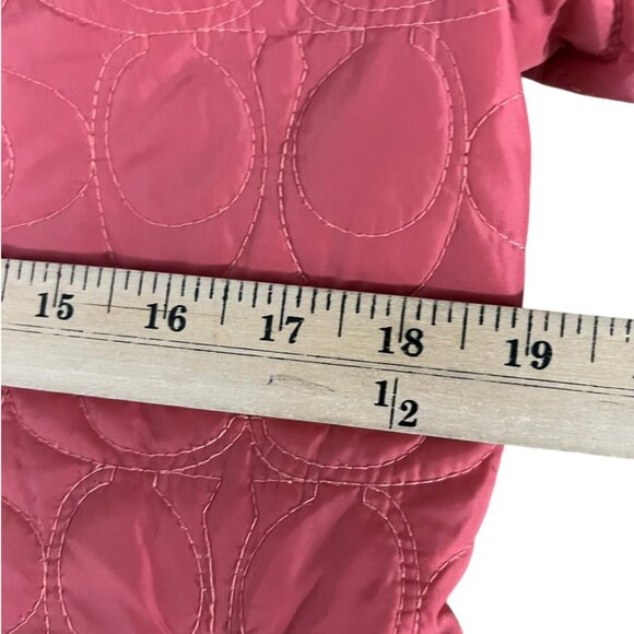 Vintage Coach 1941 Quilted Cottagecore Coral Barn Field Jacket‎ Size S - Picture 6 of 11